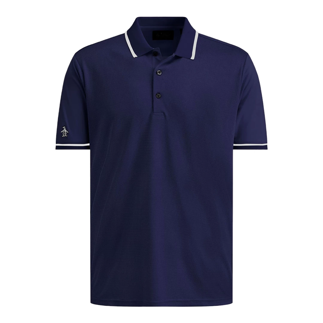 Original Penguin Eco Heritage Blocked Golf Polo Shirt OGKSA091GG 3 Original Penguin Eco Heritage Blocked Golf Polo Shirt OGKSA091GG