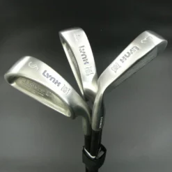 Ladies Set Of 3 X Lynx Tigress G Irons 3-5 Regular Graphite Shafts Lynx Grips