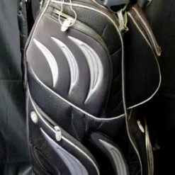 14 Division GO Black & Grey Tour Cart Trolley Golf Clubs Bag