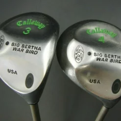 Ladies Set Of 2 Callaway Big Bertha S2H2 3 & 4 Woods Graphite Shafts Golf Pride