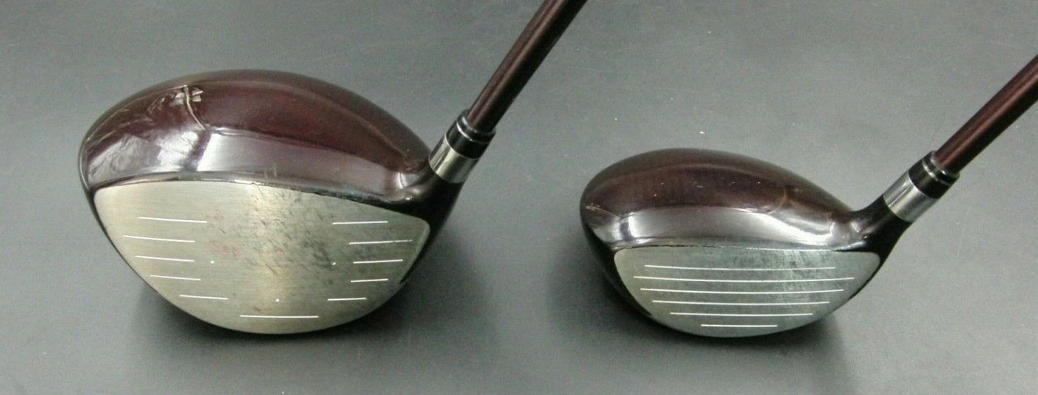 Ladies Set 2x Yonex Cyberstar Powerbrid 12° Driver 18° 3 Wood Ladies Graphite Shafts 4 Ladies Set 2x Yonex Cyberstar Powerbrid 12° Driver 18° 3 Wood Ladies Graphite Shafts - Image 2