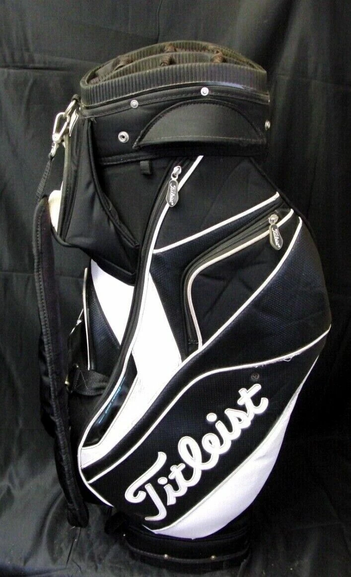 14 Division Titleist Black & White Tour Cart Golf Clubs Bag 3 14 Division Titleist Black & White Tour Cart Golf Clubs Bag