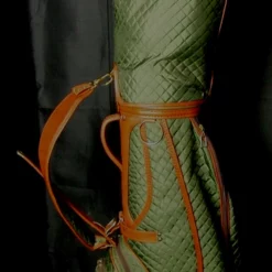 5 Division Westbery Tour Cart Trolley Olive Green Quilted Golf Clubs Bag