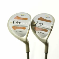 Ladies Set Of 2 X La Jolla Lady Accent Offset Woods 5 & 7 Ladies Graphite Shafts