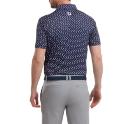 FootJoy Leaping Dolphins Print Lisle Golf Shirt 88351 -Golf Bags shop FJ 88351 03