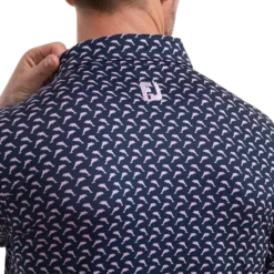 FootJoy Leaping Dolphins Print Lisle Golf Shirt 88351 -Golf Bags shop FJ 88351 05