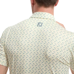 FootJoy Leaping Dolphins Print Lisle Golf Shirt 88354 -Golf Bags shop FJ 88354 05