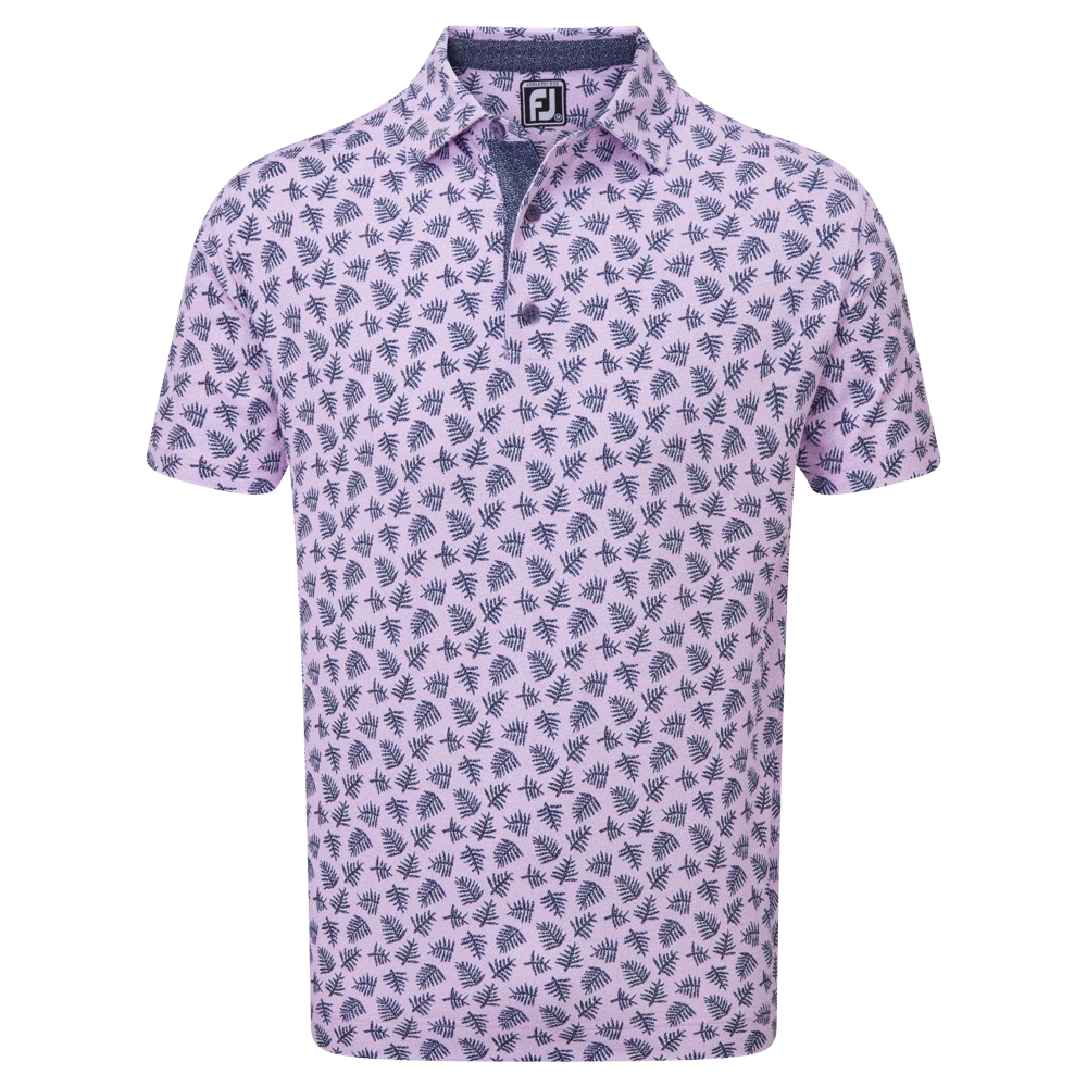 FootJoy Shadow Palm Print Pique Golf Shirt 88373 3 FootJoy Shadow Palm Print Pique Golf Shirt 88373