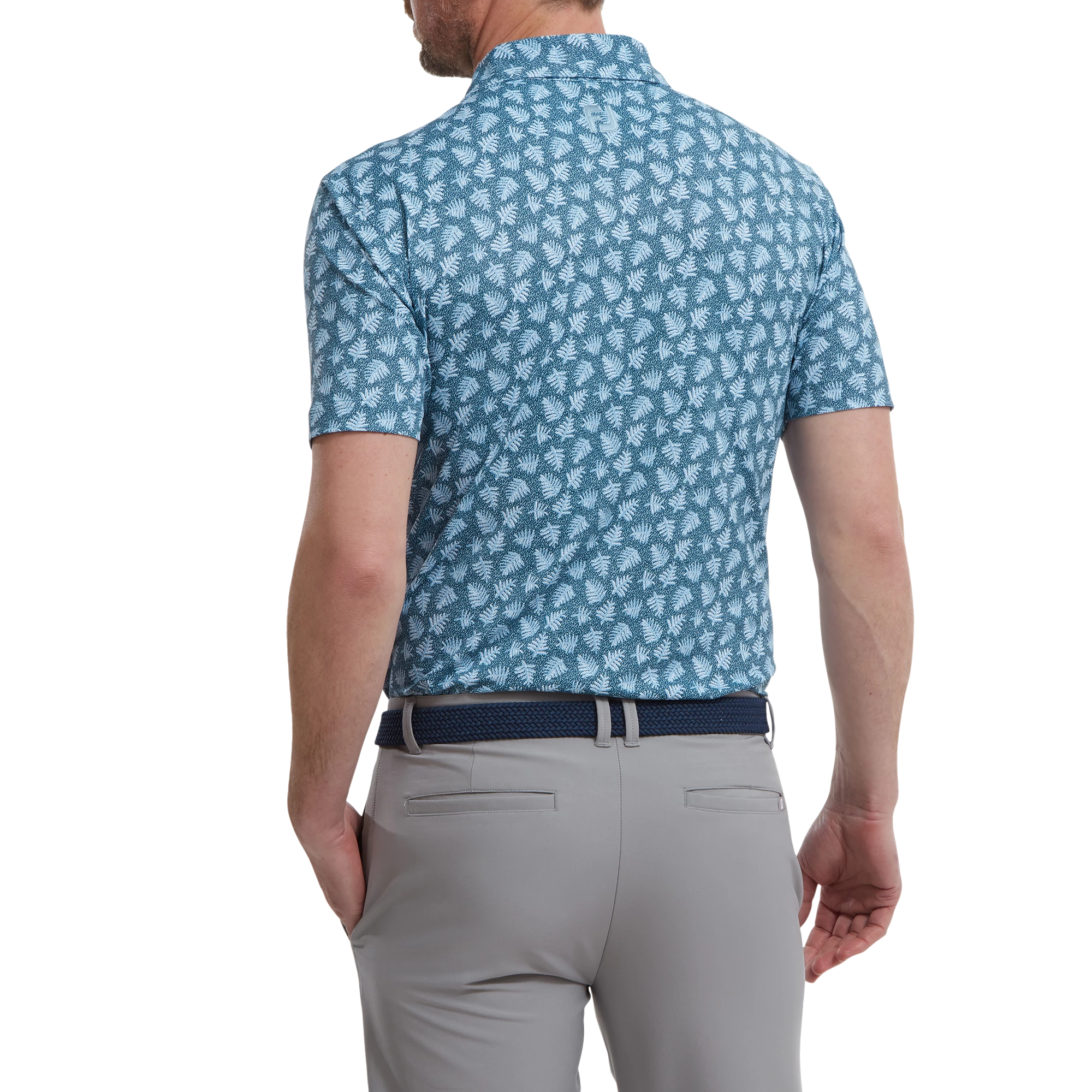 FootJoy Shadow Palm Print Pique Golf Shirt 88375 6 FootJoy Shadow Palm Print Pique Golf Shirt 88375 - Image 4