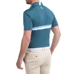FootJoy Double Chest Band Pique Golf Polo Shirt 88391 -Golf Bags shop FJ 88391 03