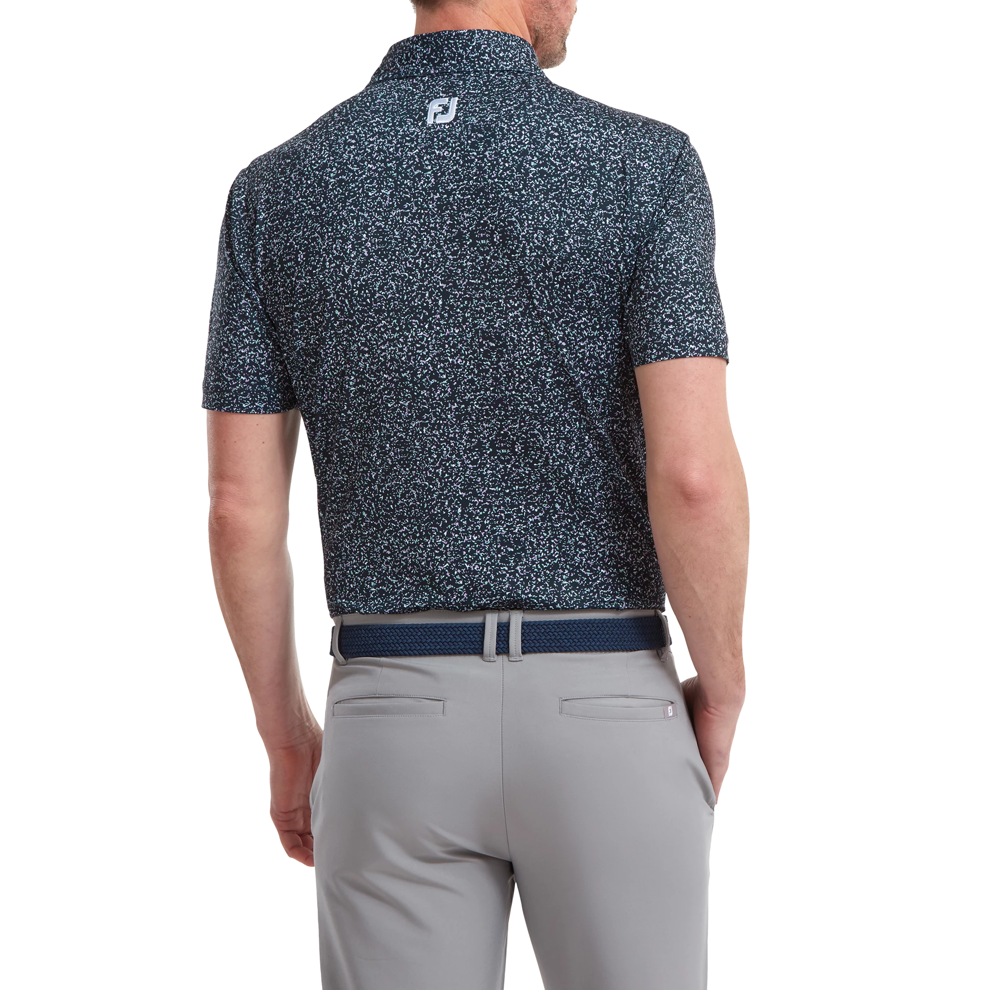 Footjoy Granite Print Lisle Golf Shirt 88415 6 Footjoy Granite Print Lisle Golf Shirt 88415 - Image 4