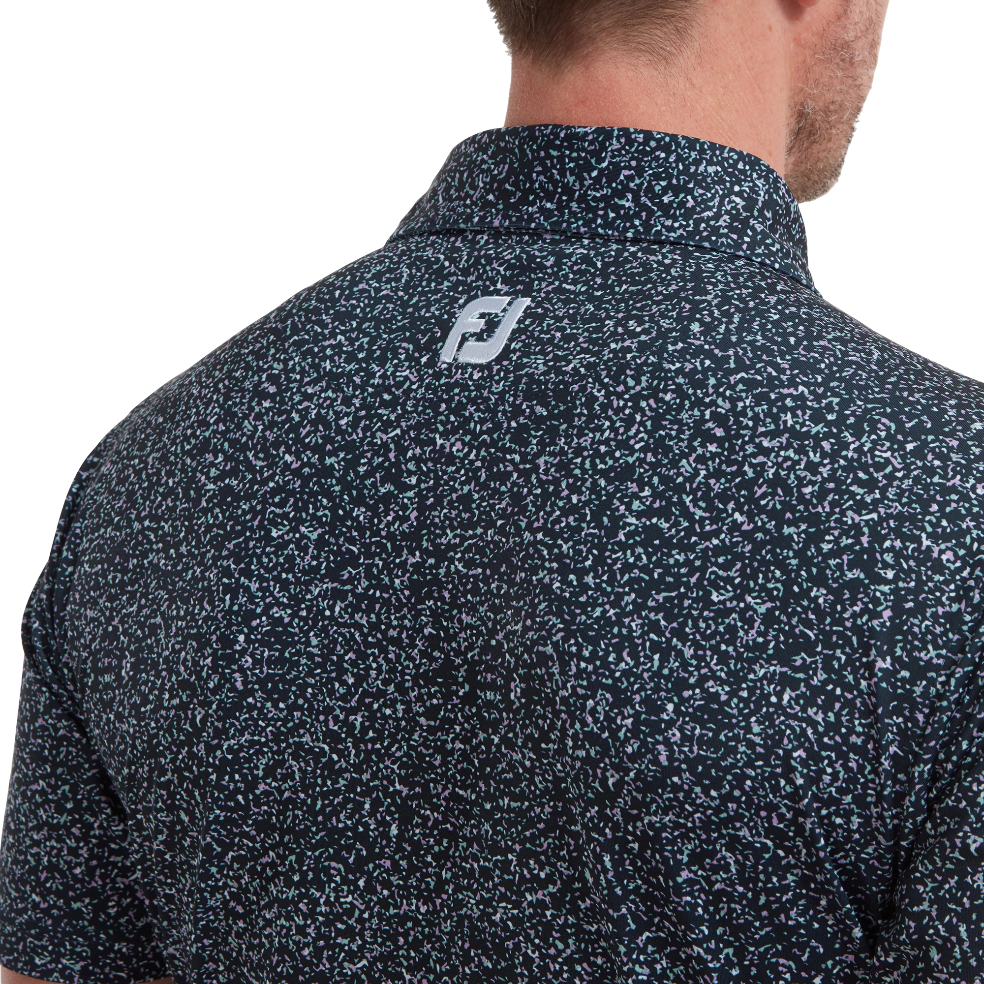 Footjoy Granite Print Lisle Golf Shirt 88415 7 Footjoy Granite Print Lisle Golf Shirt 88415 - Image 5