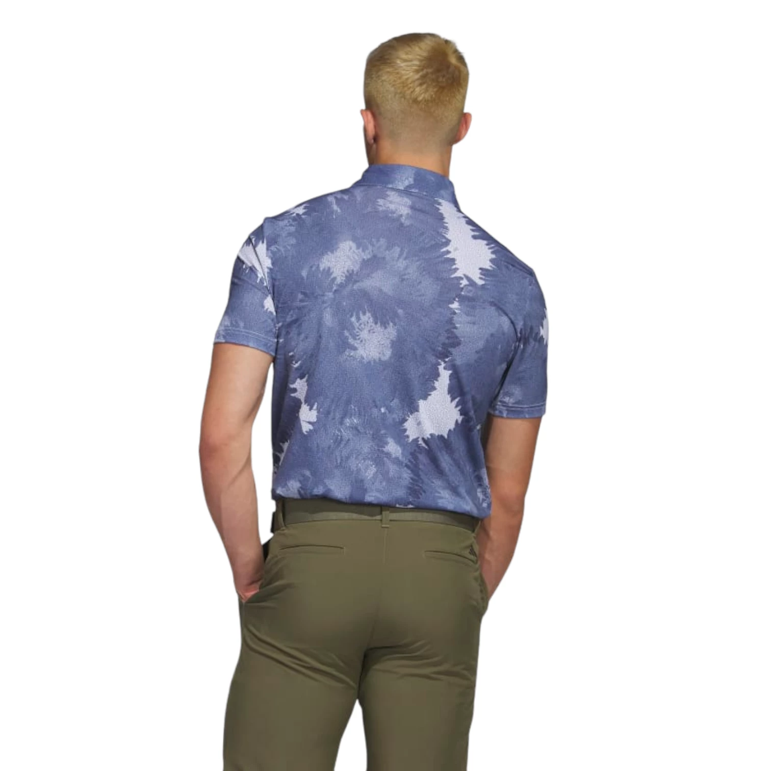 Adidas Flower Mesh Print Golf Polo Shirt HS1131 6 Adidas Flower Mesh Print Golf Polo Shirt HS1131 - Image 4