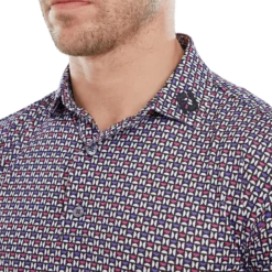 FootJoy Half Moon Geo Print Golf Polo Shirt 80012 -Golf Bags shop FootJoy Half Moon Geo Print Golf Polo Shirt 80012 13