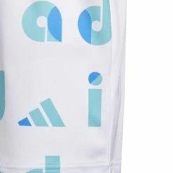 Adidas Junior Graphic Print Golf Polo Shirt HC0250 -Golf Bags shop HC0250 5 APPAREL Photography DetailView2 white