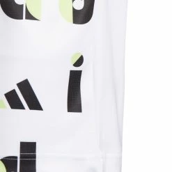 Adidas Junior Graphic Print Golf Polo Shirt HC0251 -Golf Bags shop HC0251 6 APPAREL Photography DetailView3 white