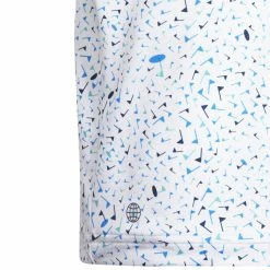 Adidas Junior Flag Golf Polo Shirt HD4952 -Golf Bags shop HD4952 5 APPAREL Photography DetailView2 white
