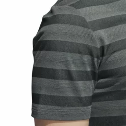 Adidas Stripe Primegreen Golf Polo Shirt HN0631 11 Adidas Stripe Primegreen Golf Polo Shirt HN0631 -Golf Bags shop HN0631 8 APPAREL OnModel DetailView2 white
