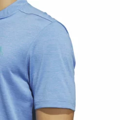 Adidas Primegreen Texture Stripe Golf Polo Shirt HR9071 -Golf Bags shop HR9071 7 APPAREL OnModel DetailView1 white