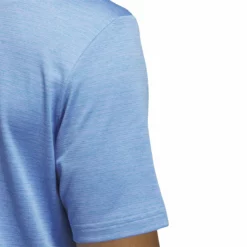 Adidas Primegreen Texture Stripe Golf Polo Shirt HR9071 -Golf Bags shop HR9071 8 APPAREL OnModel DetailView2 white