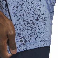 Adidas Jacquard Golf Polo Shirt HS1116 -Golf Bags shop HS1116 8 APPAREL OnModel DetailView2 white