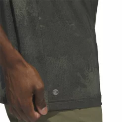 Adidas Flower Mesh Print Golf Polo Shirt HS1129 -Golf Bags shop HS1129 8 APPAREL OnModel DetailView2 white