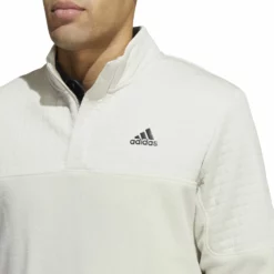 Adidas DWR Colourblock 1/4 Zip Golf Pullover HT3315 10 Adidas DWR Colourblock 1/4 Zip Golf Pullover HT3315 -Golf Bags shop HT3315 7 APPAREL OnModel DetailView1 white