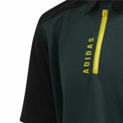 Junior Adidas Zip Golf Polo Shirt HD1066 -Golf Bags shop Junior adidas Zip Golf Polo Shirt HD1066 1