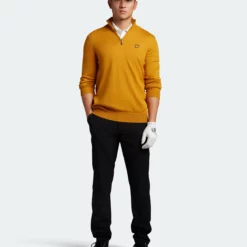 Lyle & Scott Quarter Zip Golf Pullover KN1041G -Golf Bags shop KN1041G A06 02