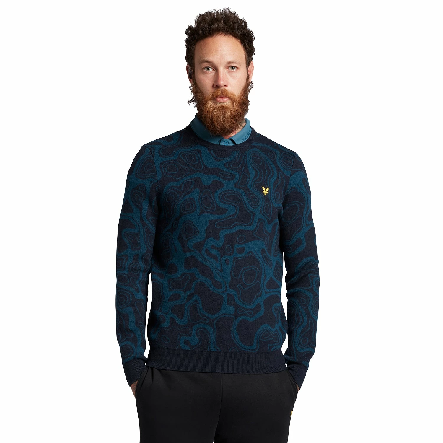 Lyle & Scott Contour Golf Pullover KN1764G 3 Lyle & Scott Contour Golf Pullover KN1764G
