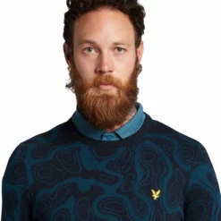 Lyle & Scott Contour Golf Pullover KN1764G 8 Lyle & Scott Contour Golf Pullover KN1764G -Golf Bags shop KN1764G W776 4