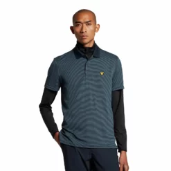 Lyle & Scott Microstripe Golf Polo Shirt SP1464GC