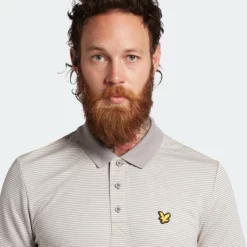 Lyle & Scott Microstripe Golf Polo Shirt SP1464GC -Golf Bags shop Lyle Scott Microstripe Golf Polo Shirt SP1464GC 18