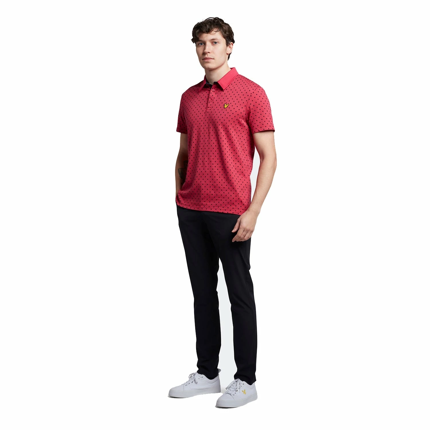 Lyle & Scott Lyle Polka Dot Golf Polo Shirt SP1665G 4 Lyle & Scott Lyle Polka Dot Golf Polo Shirt SP1665G - Image 2