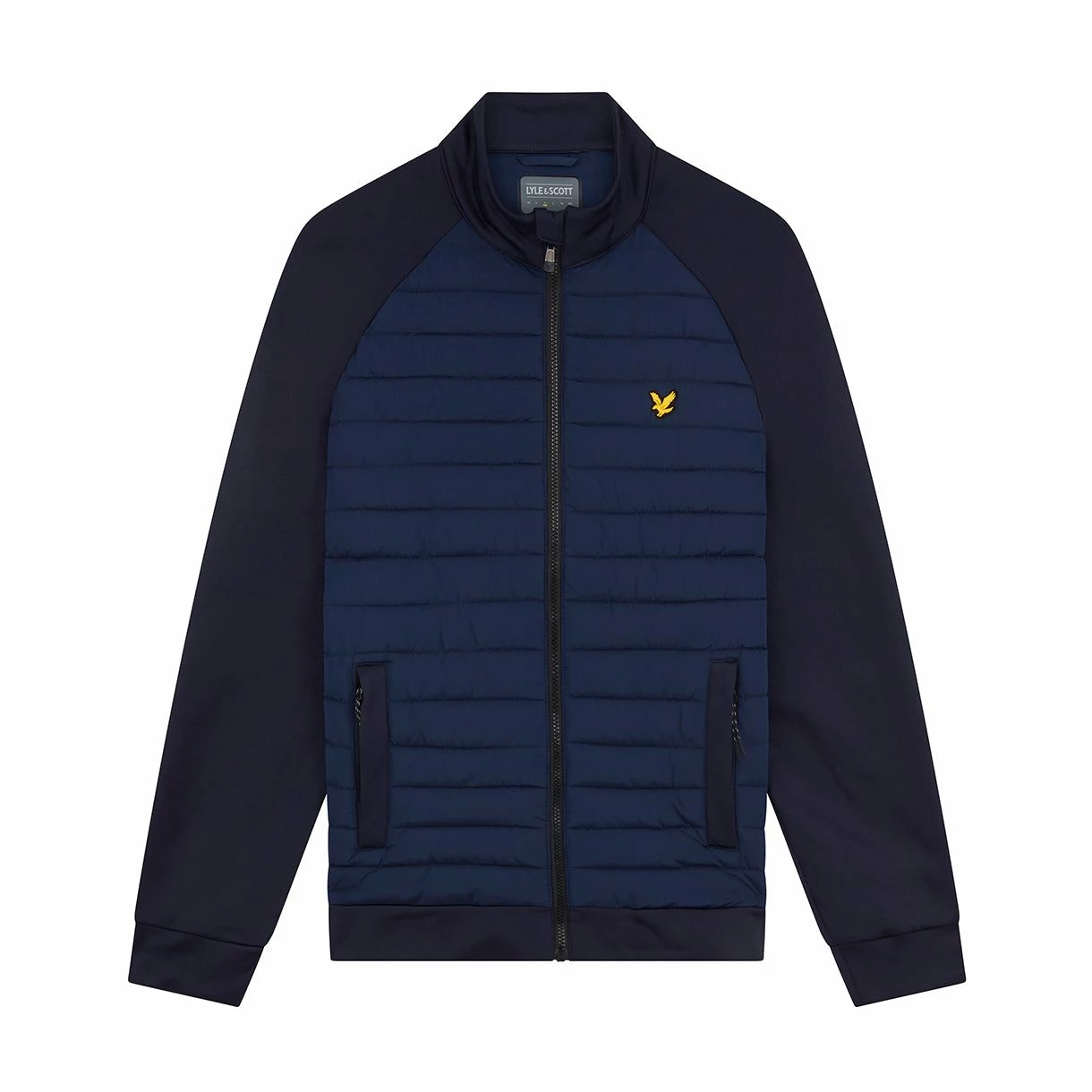 Lyle & Scott Quilted Hybrid Golf Fleece JK1562GC 3 Lyle & Scott Quilted Hybrid Golf Fleece JK1562GC