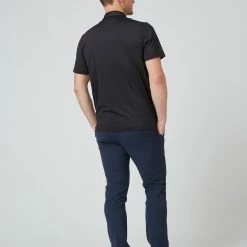 Original Penguin Checkerboard Colour Block Golf Polo Shirt OGKFC003 -Golf Bags shop OGKFC003 001 24