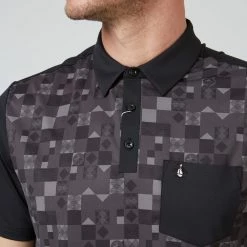 Original Penguin Checkerboard Colour Block Golf Polo Shirt OGKFC003 -Golf Bags shop OGKFC003 001 27 scaled 1