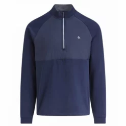 Original Penguin Mixed Media 1/4-Zip Golf Top OGKSB053GG
