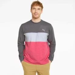 Puma Cloudspun Colourblock Crew Neck Golf Mid Layer 535458 7 Puma Cloudspun Colourblock Crew Neck Golf Mid Layer 535458 -Golf Bags shop Puma Cloudspun Colourblock Crew Neck Golf Mid Layer 535458 3