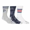 Puma Fusion Crew 3-Pack Golf Socks 928966 -Golf Bags shop Puma Fusion Crew Pack Golf Socks 928966 218