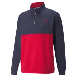 Puma Gamer Colour Block 1/4 Zip Golf Top 532985