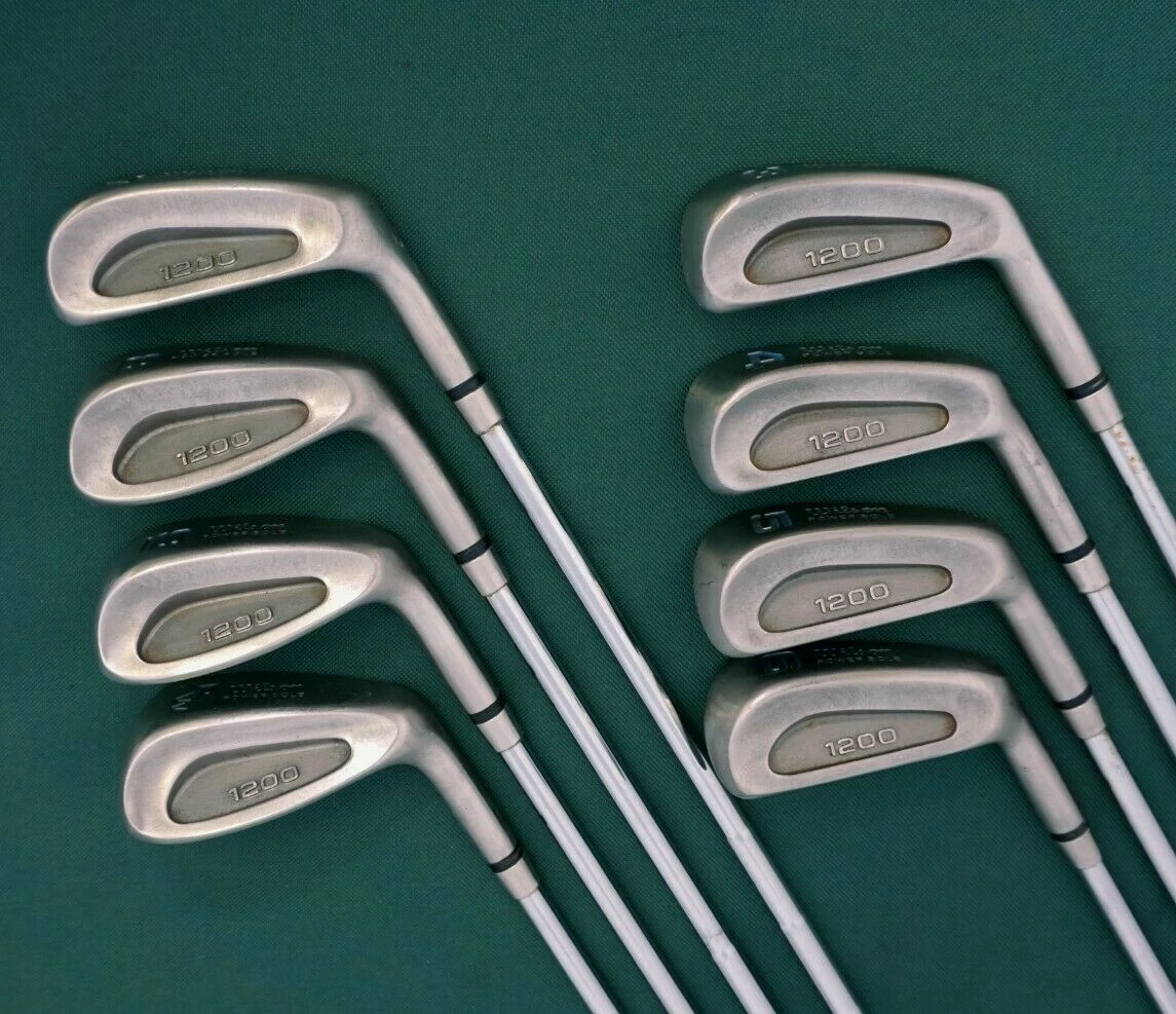 Lincs_golf Vintage Ladies Set Of 8 X Wilson 1200 Power Sole Irons 3-PW Ladies Steel Shafts 4 Lincs_golf Vintage Ladies Set Of 8 X Wilson 1200 Power Sole Irons 3-PW Ladies Steel Shafts - Image 2