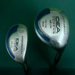 Lincs_golf Ladies Set Of 2 X Adams Idea Wood & Hybrid Ladies Graphite Shafts Winn Grips