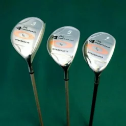 Lincs_golf Ladies Vintage Set Of 3 X Lady Copperhead Dynacraft 3, 5 & 7 Woods