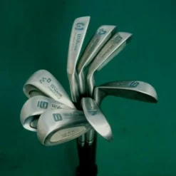 Lincs_golf Vintage Ladies Set Of 8 X Wilson 1200 Power Sole Irons 3-PW Ladies Steel Shafts